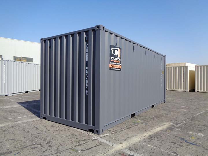 20′ New (1-trip) Shipping Container - Custom Cubes