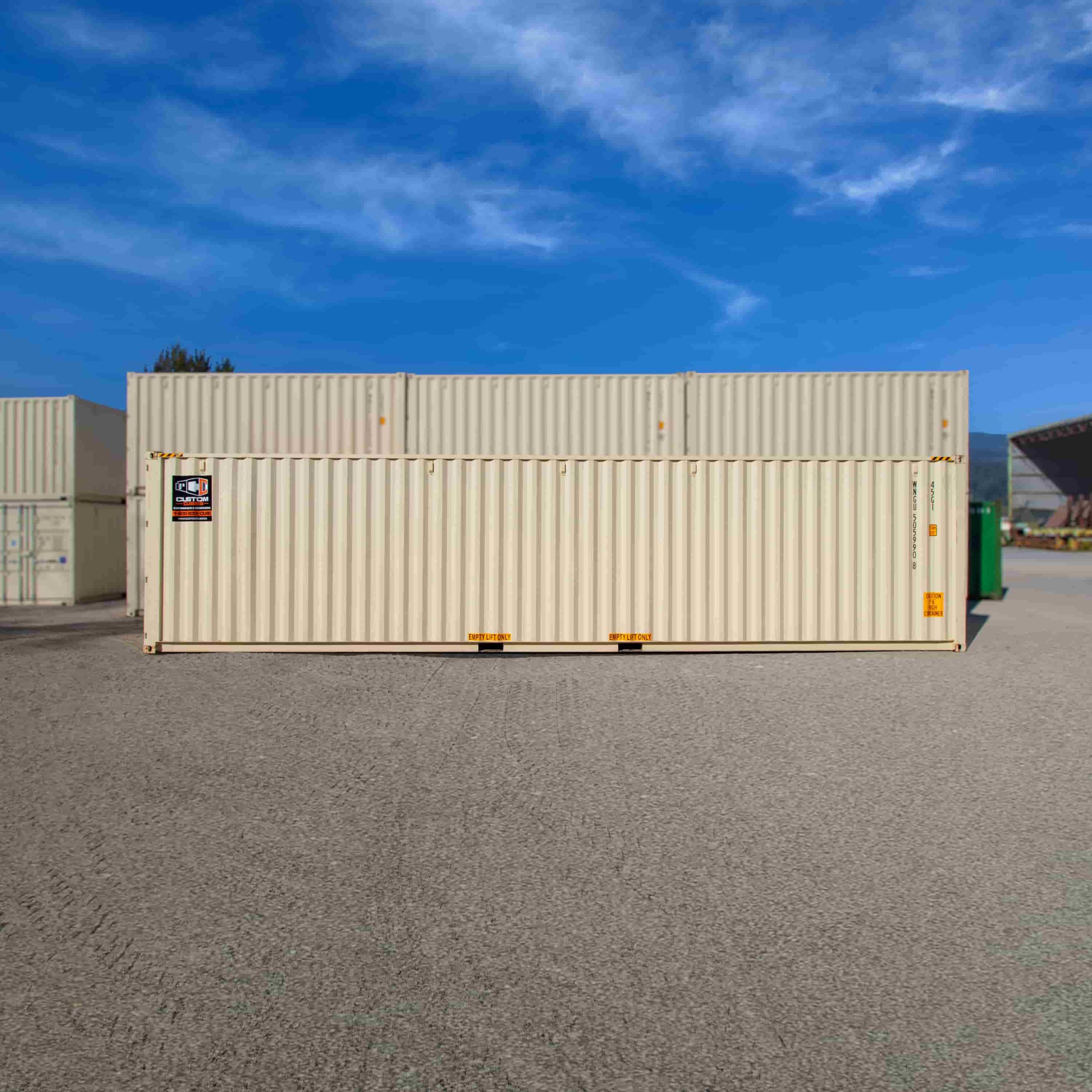 40’HC New (1-trip) Shipping Container - Custom Cubes