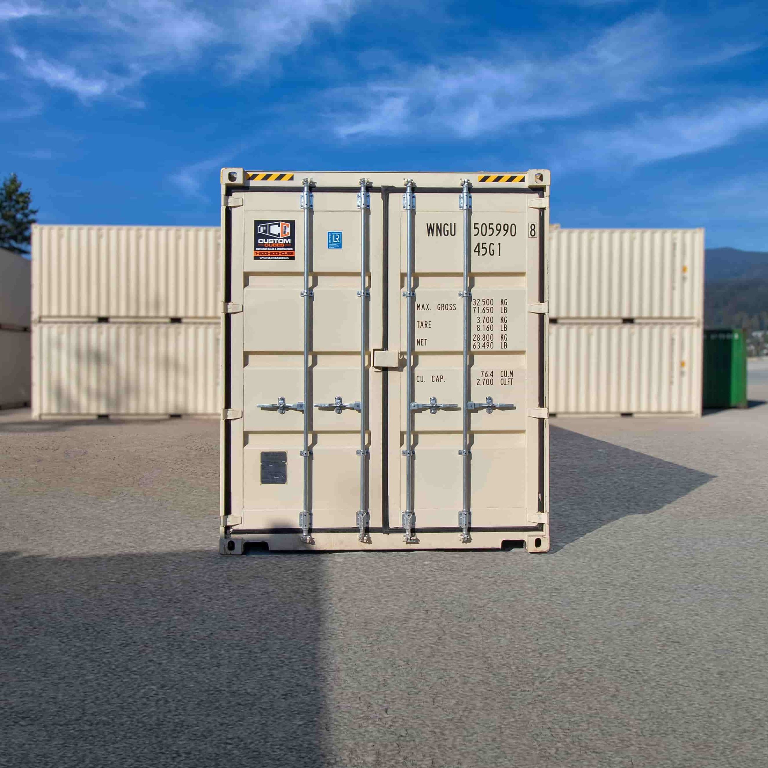 40’HC New (1-trip) Shipping Container - Custom Cubes