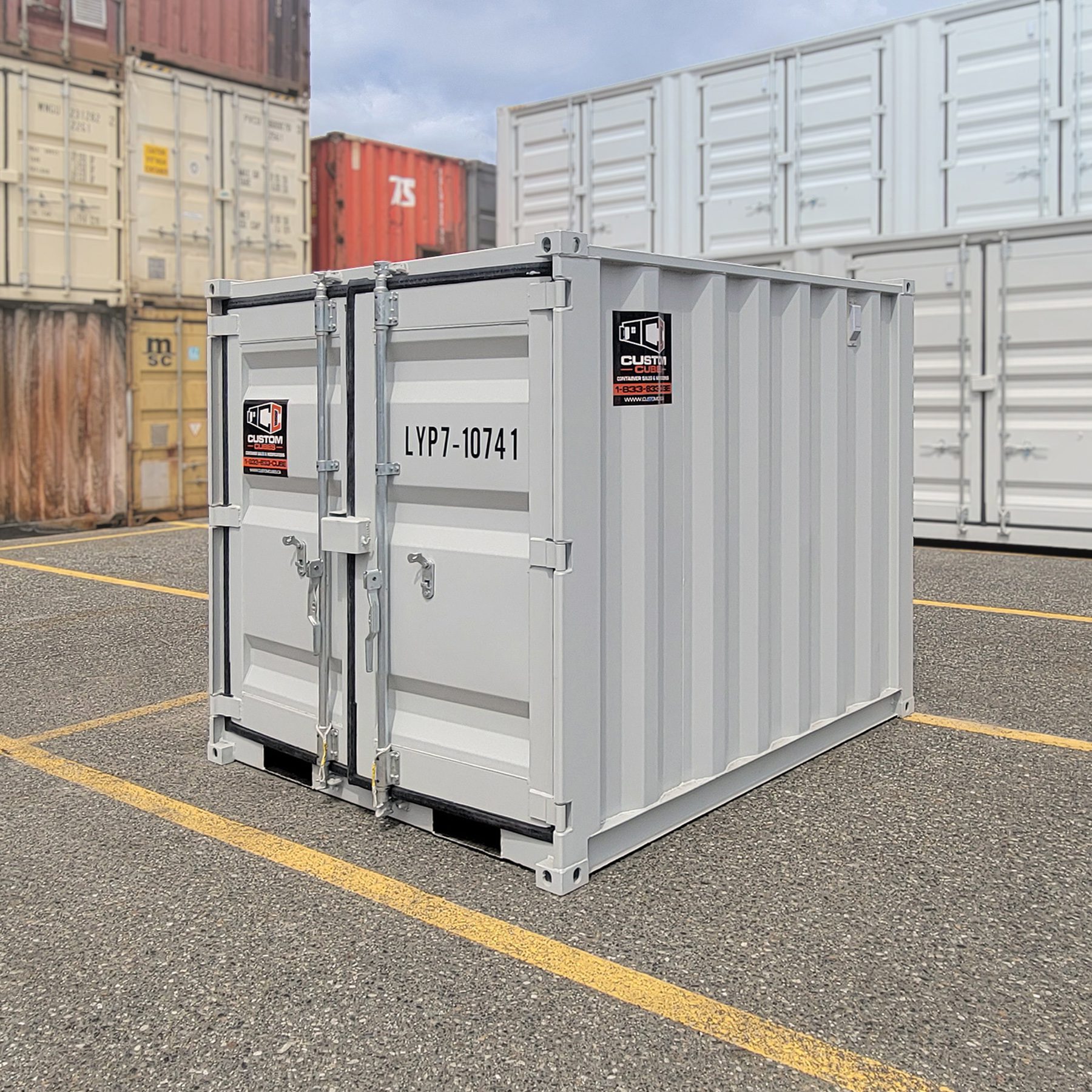 7′ “MINI CUBE” New Shipping Container - Custom Cubes