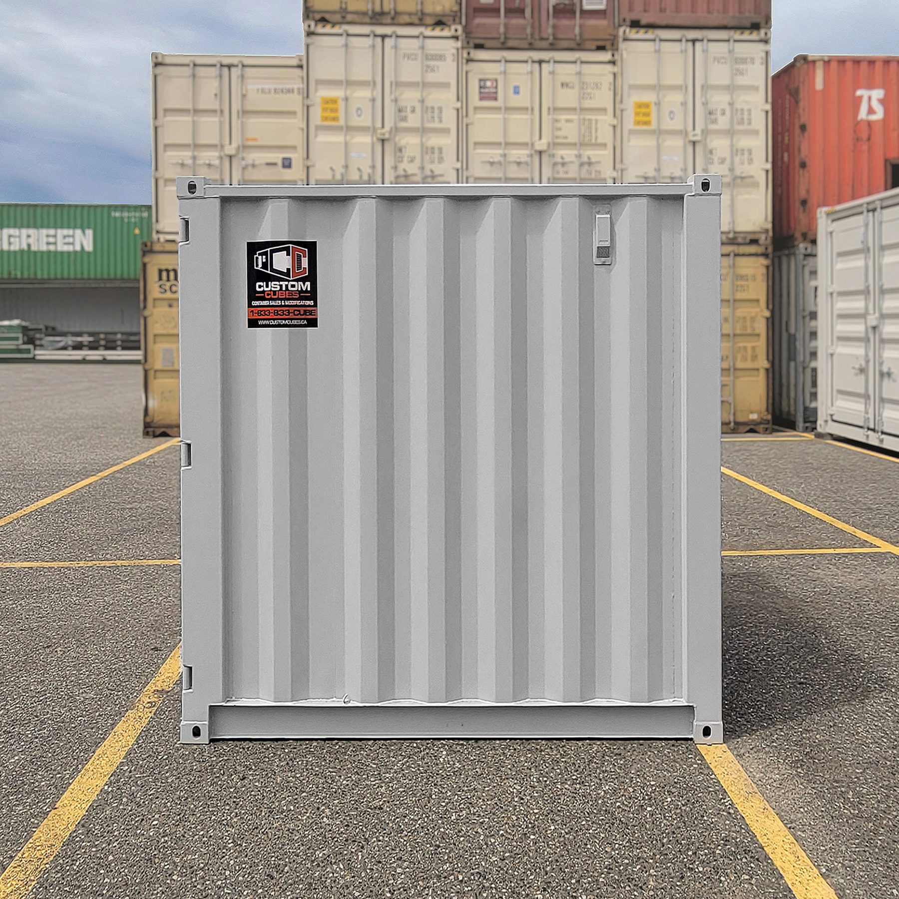 7′ “MINI CUBE” New Shipping Container - Custom Cubes