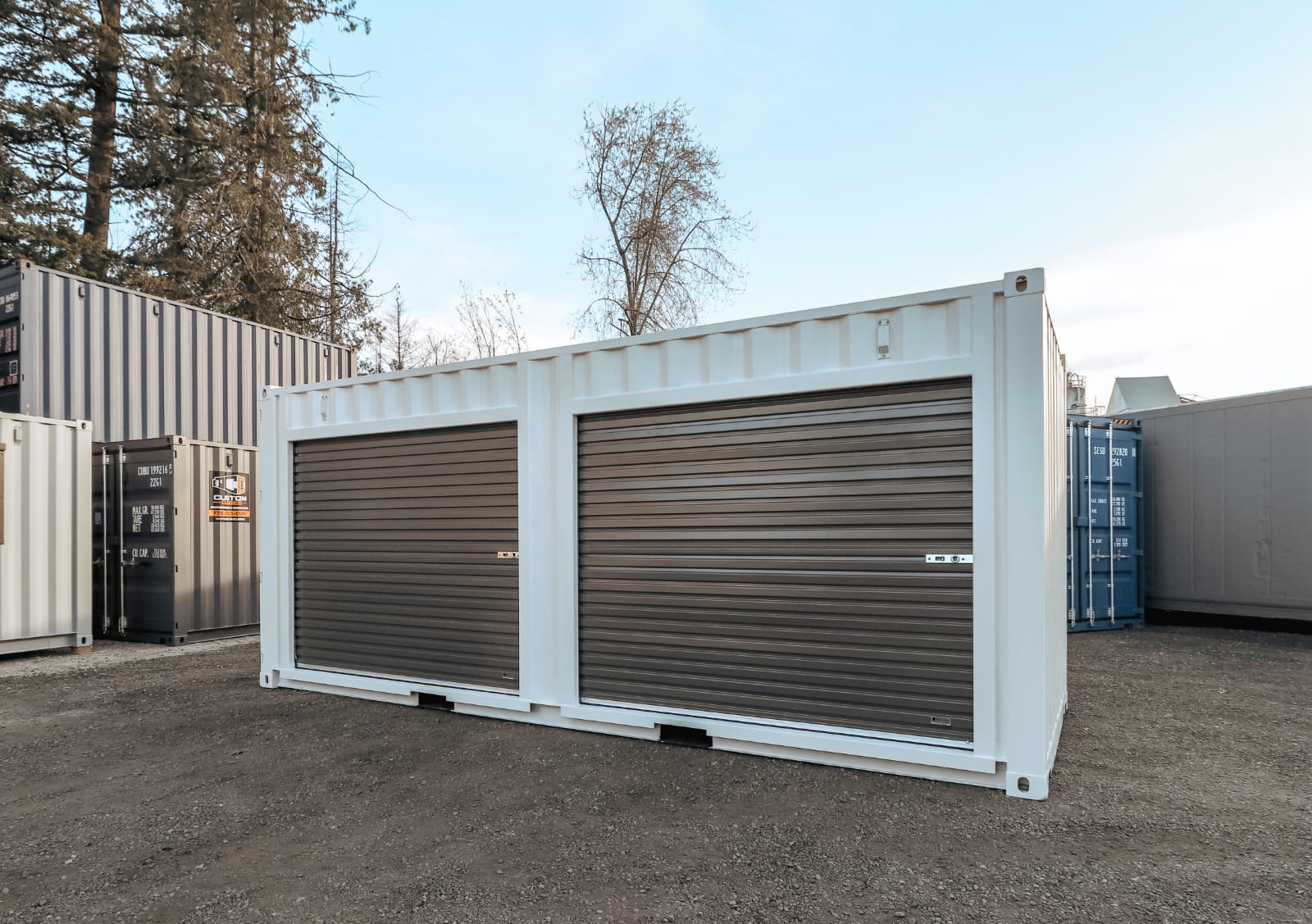 20′ Shipping Container + (2)  8′ Rollup Doors - Custom Cubes