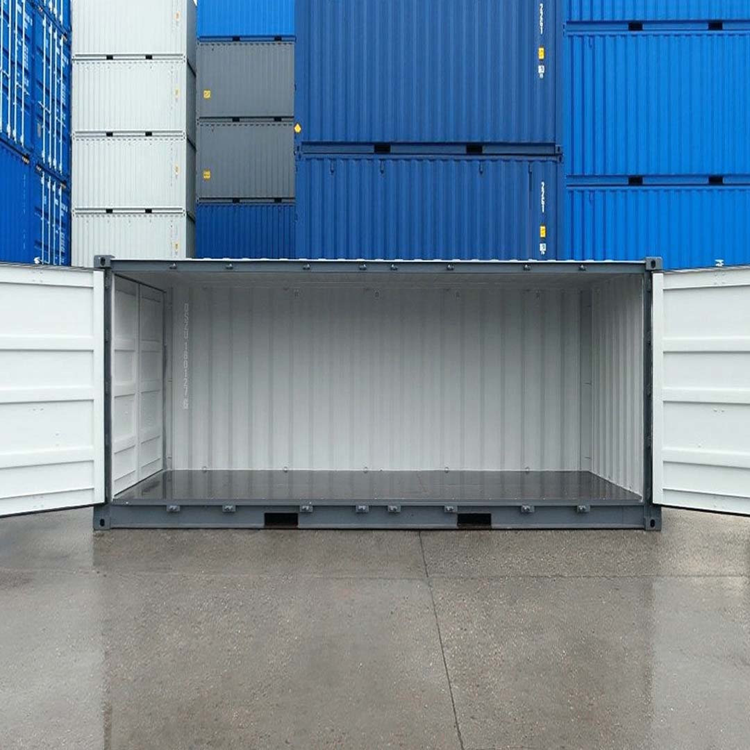 20’ New (1-trip) “Openside” Shipping Container - Custom Cubes