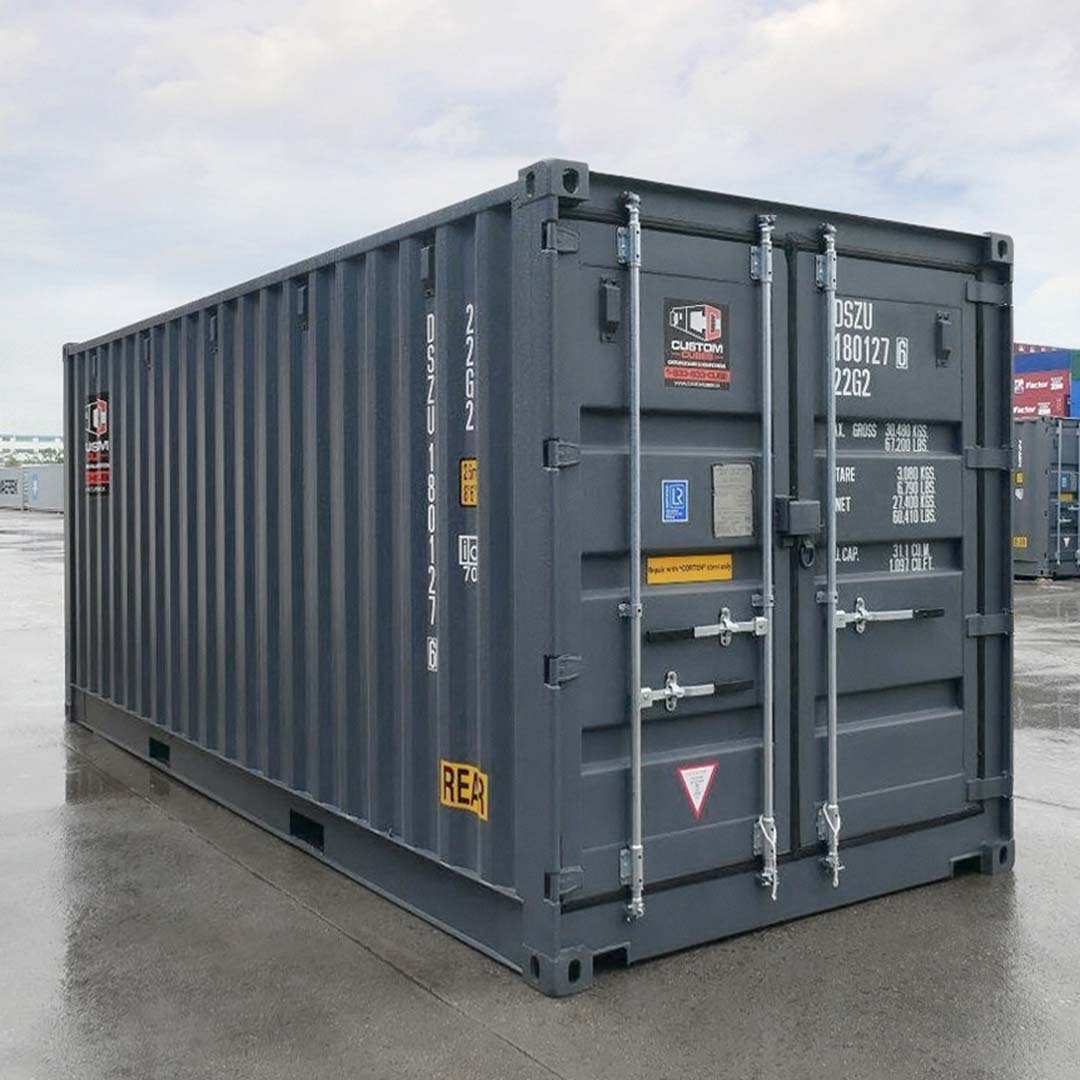 20’ New (1-trip) “Openside” Shipping Container - Custom Cubes