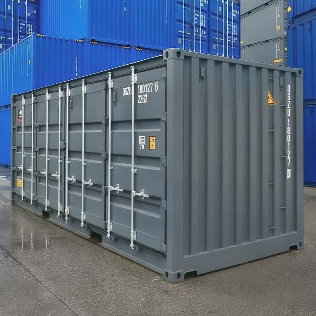 20’ New (1-trip) “Openside” Shipping Container - Custom Cubes