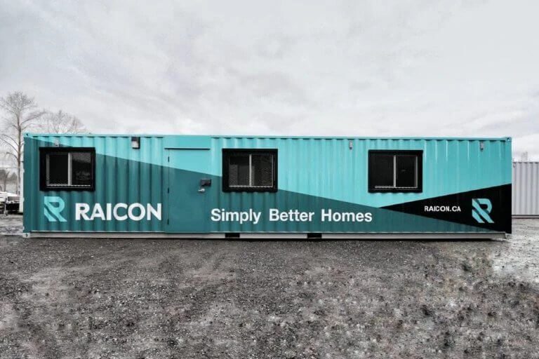 Custom branded 40′ Construction office