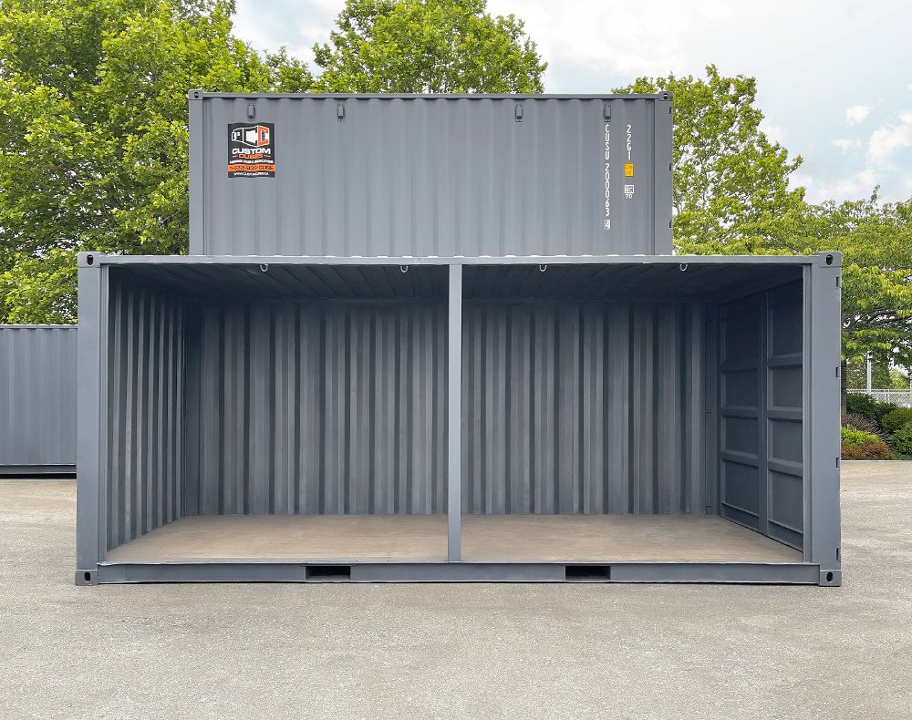 20’ Used “Open Face” Shipping Container - Custom Cubes