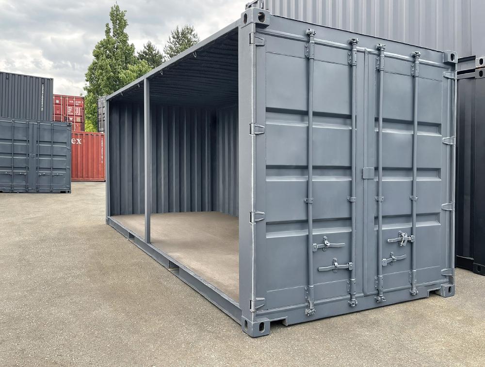 20’ Used “Open Face” Shipping Container - Custom Cubes