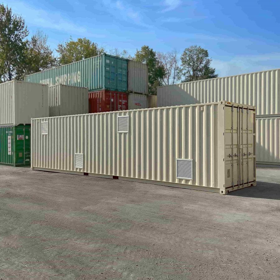 40’HC “CONTAINMENT CUBE” with 4 x Roll Up Doors - Custom Cubes
