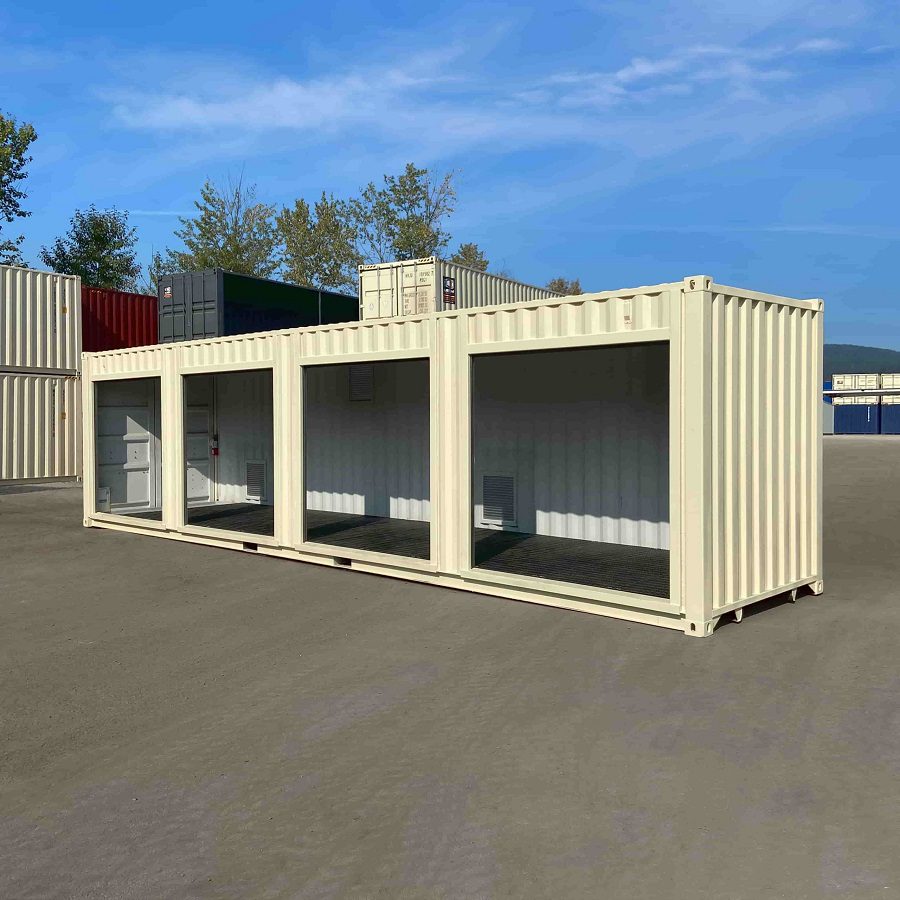 40’HC “CONTAINMENT CUBE” with 4 x Roll Up Doors - Custom Cubes