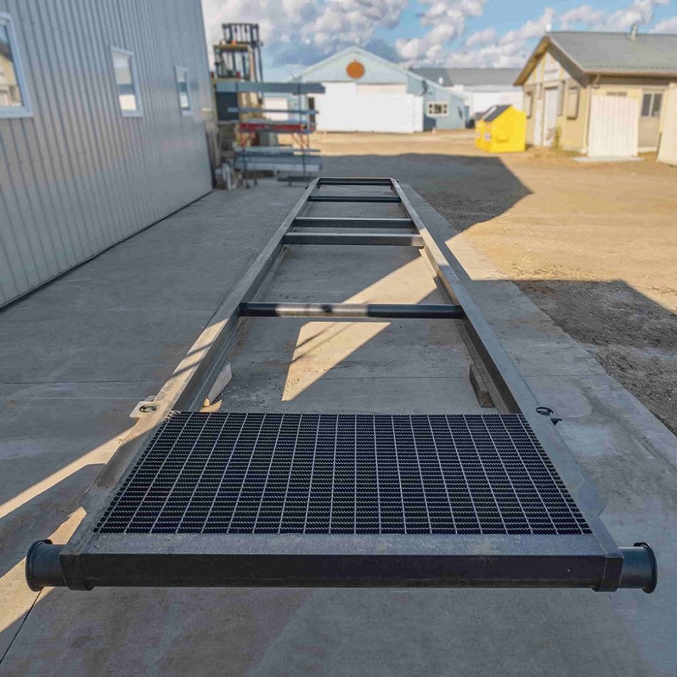 40’ Container skid w/ twist lock “Grated” - Custom Cubes