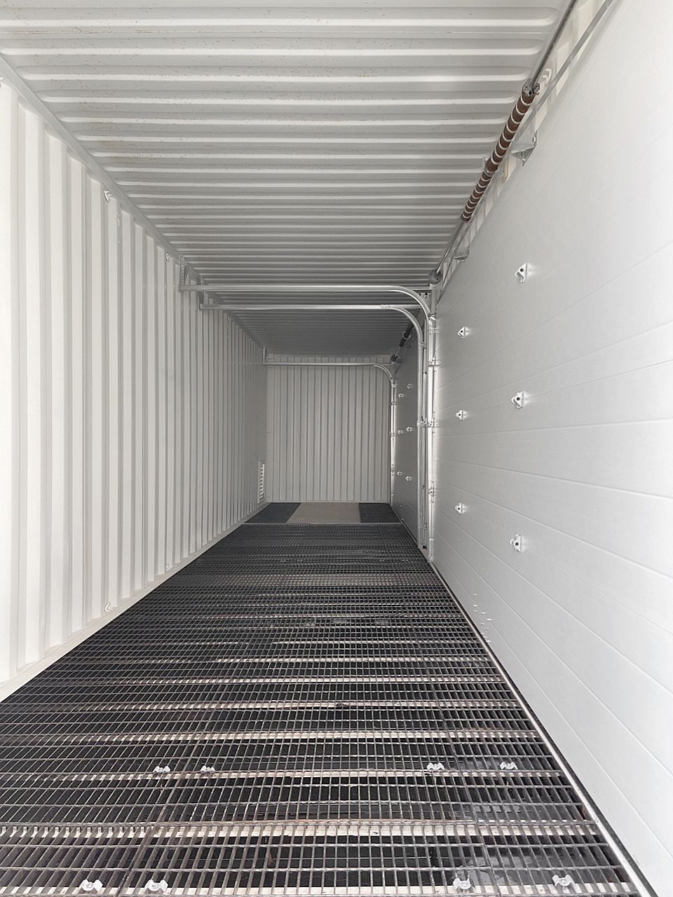 40’HC HAZCON Containment unit w/ Overhead doors - Custom Cubes