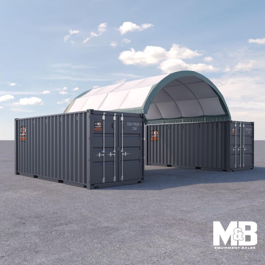 20’ x 20’ Fabric Container Shelter - Custom Cubes