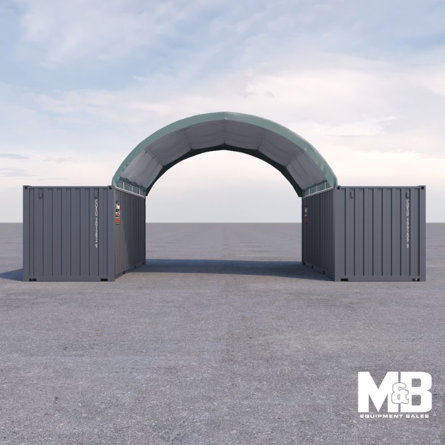 20’ x 20’ Fabric Container Shelter - Custom Cubes
