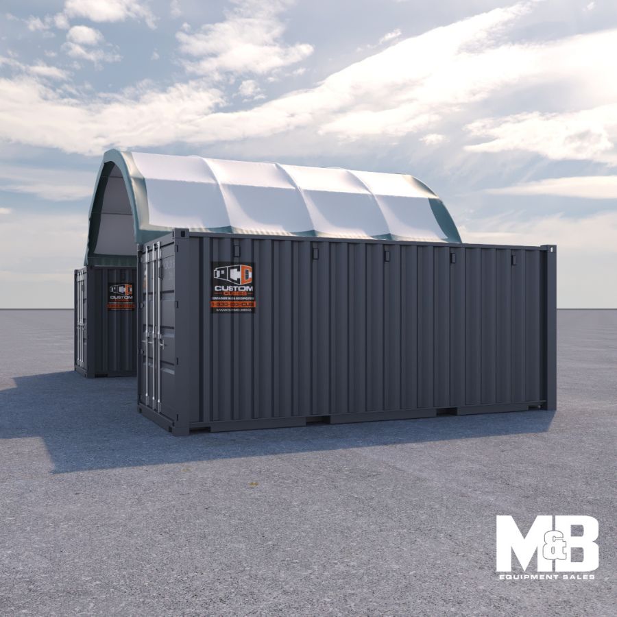 20’ x 20’ Fabric Container Shelter - Custom Cubes
