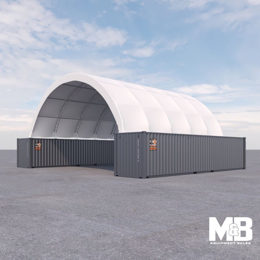 40’ x 40’ Fabric Container Shelter - Custom Cubes