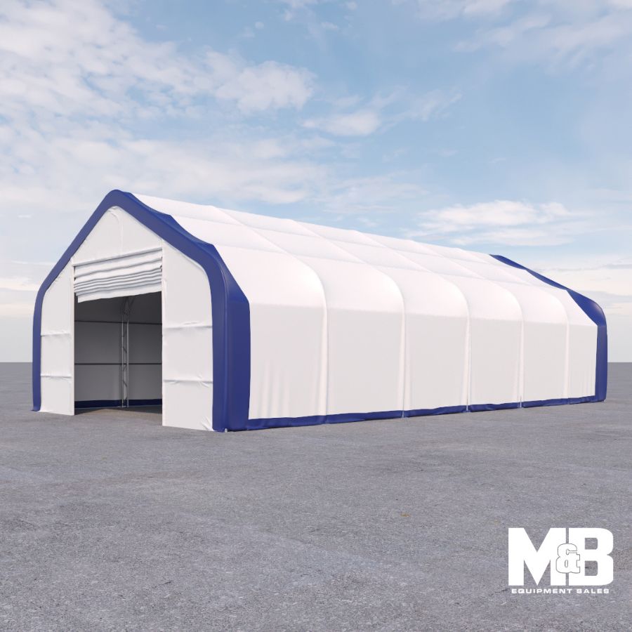 Dual Truss Storage Shelter (30′ x 60′ x 20′) - Custom Cubes