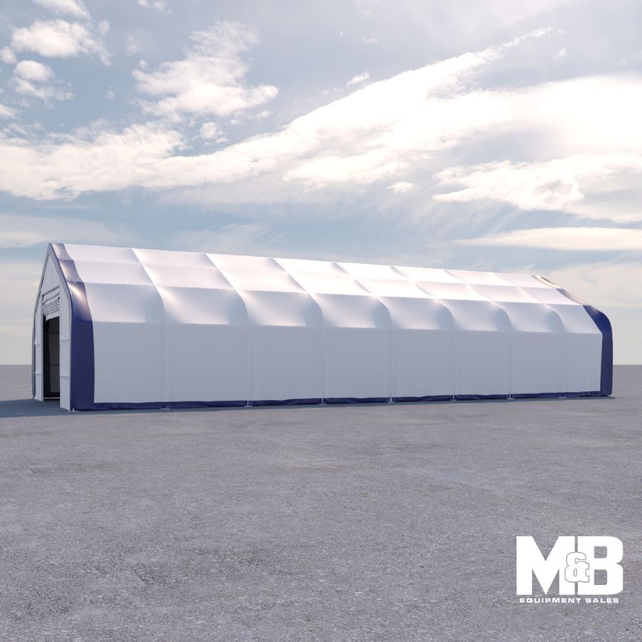 Dual Truss Storage Shelter (30′ x 80′ x 20′) - Custom Cubes