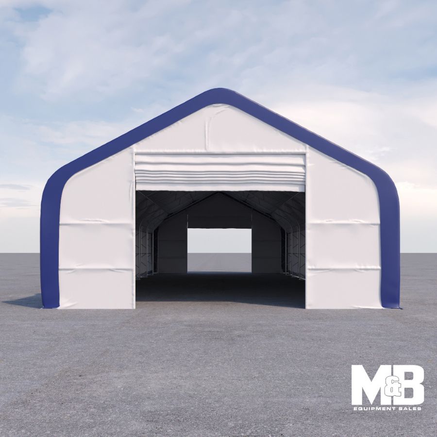Dual Truss Storage Shelter (30′ x 80′ x 20′) - Custom Cubes