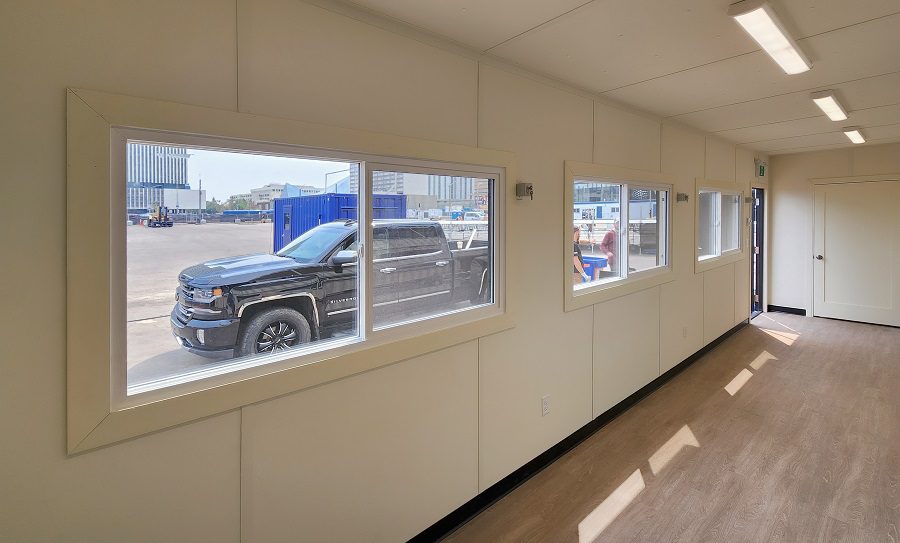 40’HC VIP Area with Patio for the Edmonton Oilers - Custom Cubes