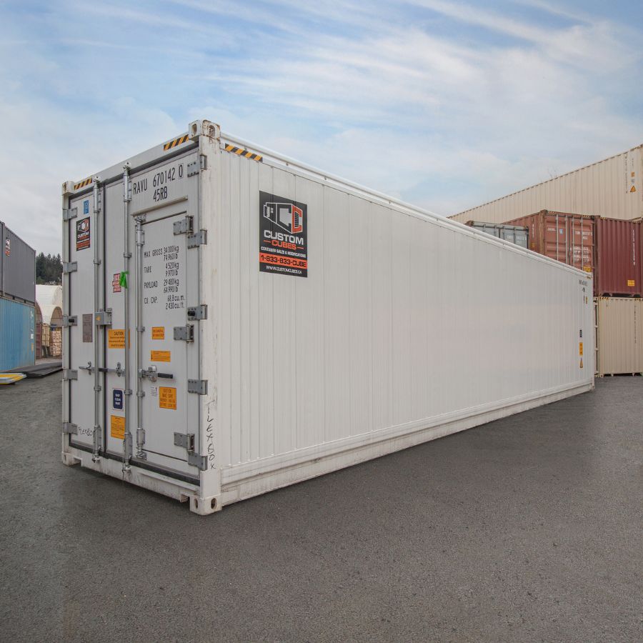 40’HC New (1-trip) Refrigerated Container (Working Reefer) - Custom Cubes