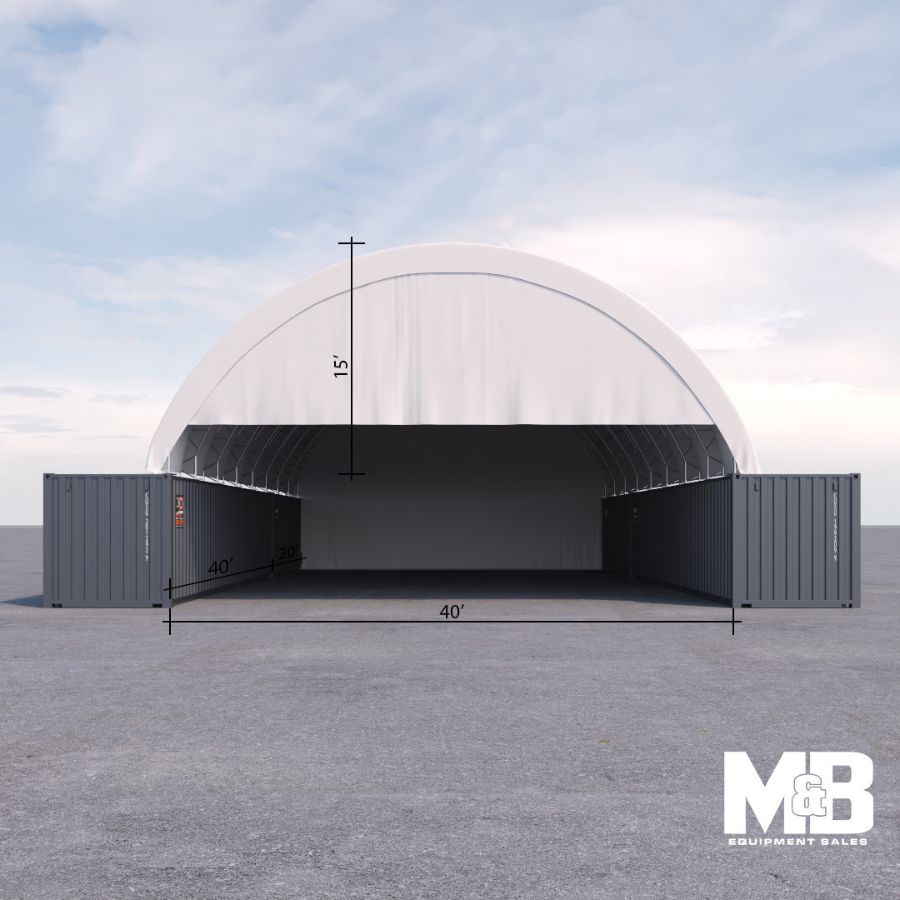 40’ x 60’ Container Shelter - Custom Cubes