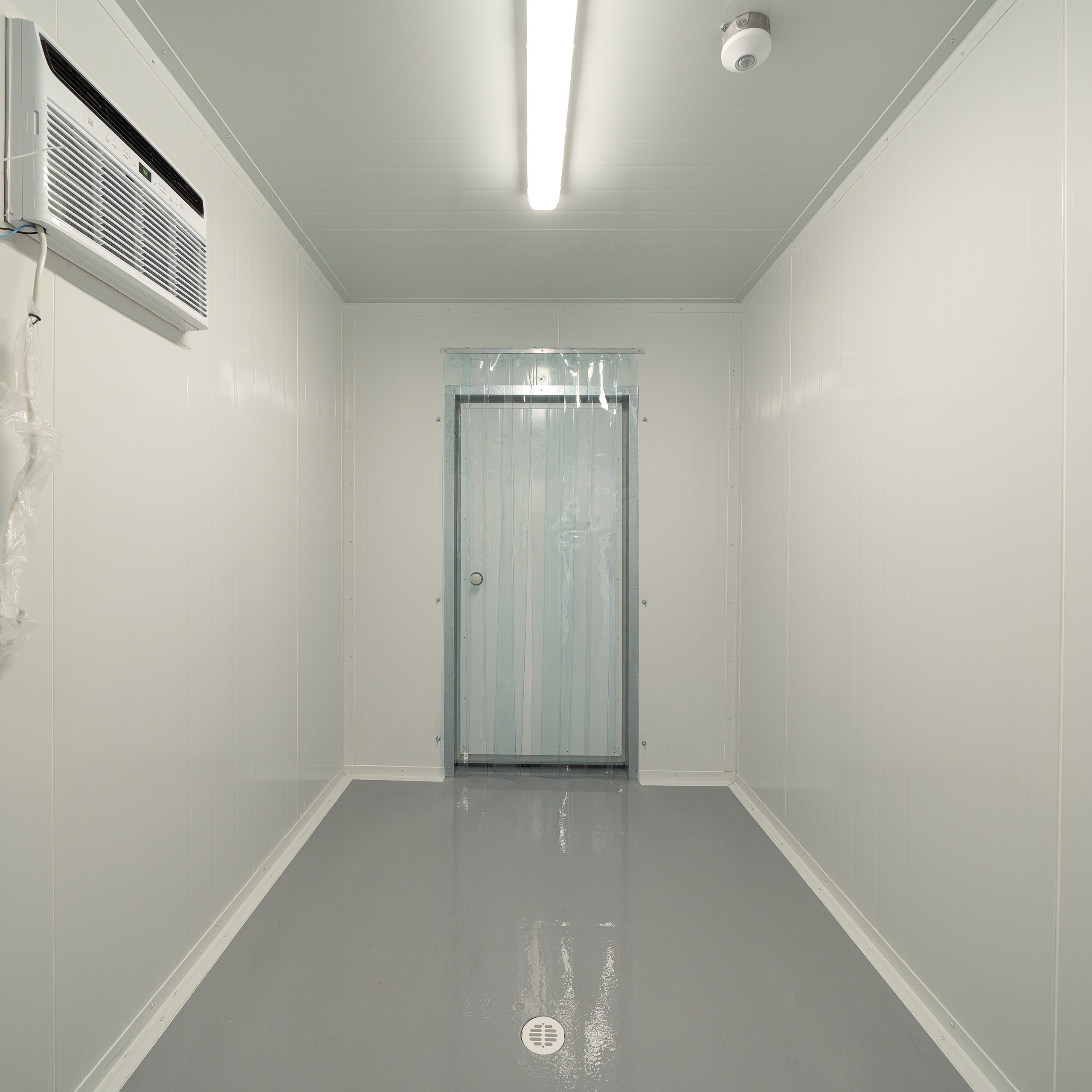 40’ Processing unit with walk in Cooler - Custom Cubes