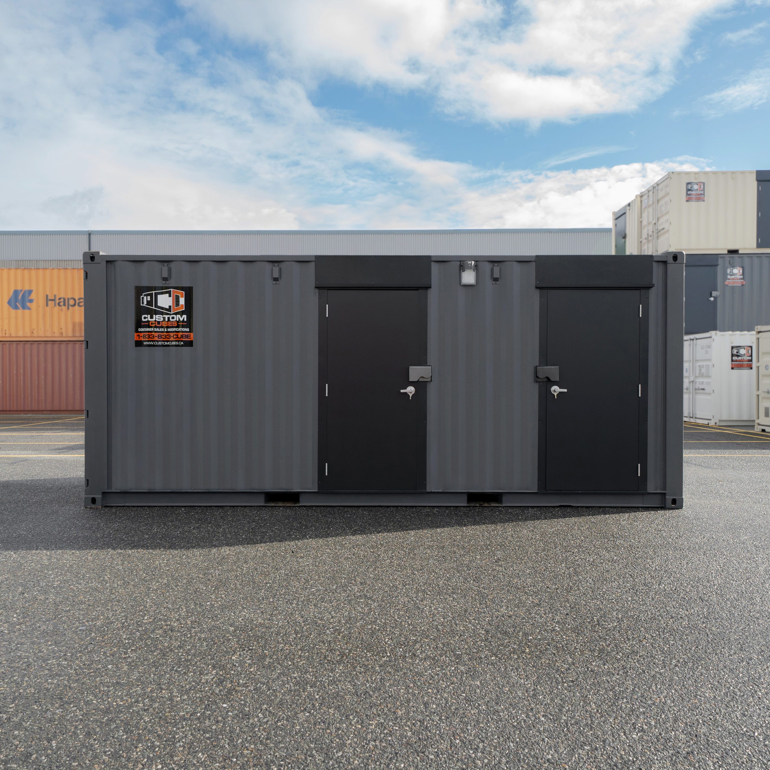 20’ Two Stall Washroom – Self Contained - Custom Cubes