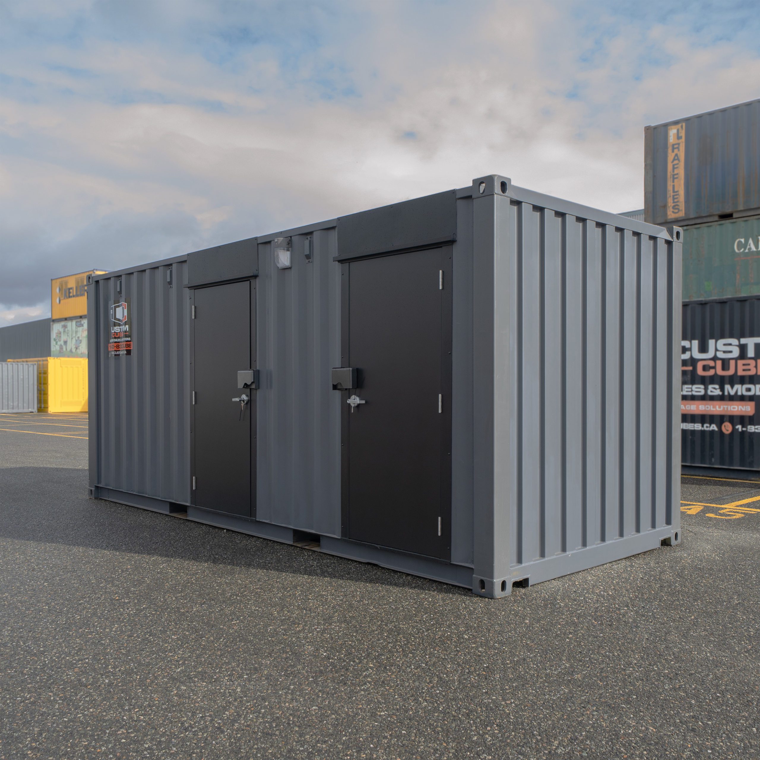 20’ Two Stall Washroom – Self Contained - Custom Cubes