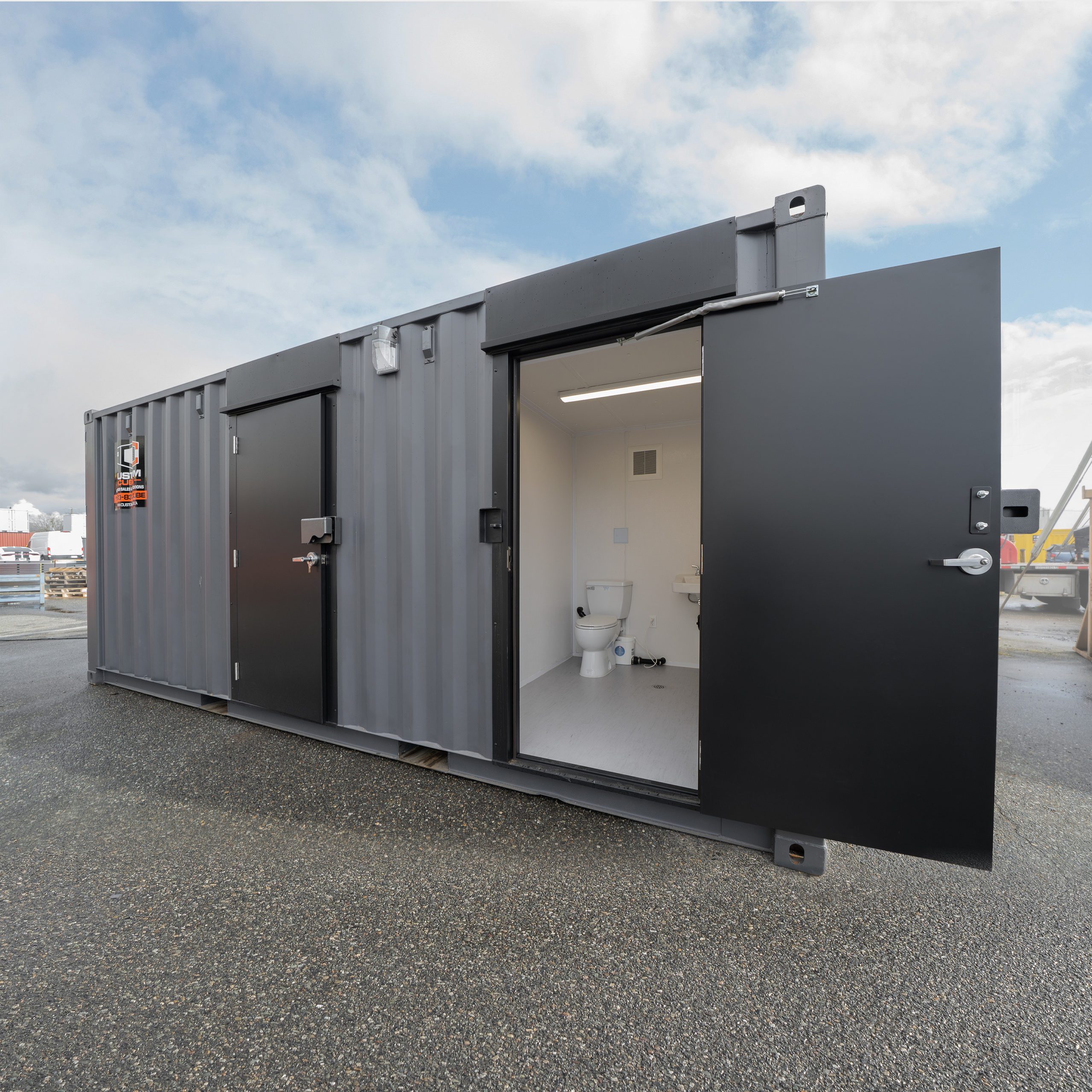 20’ Two Stall Washroom – Self Contained - Custom Cubes