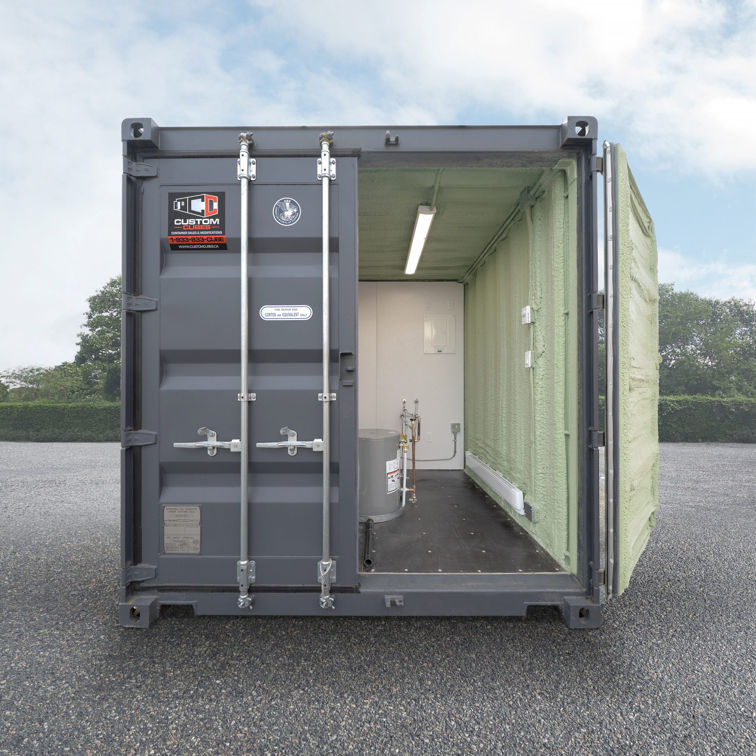 20’ Two Stall Washroom – Self Contained - Custom Cubes