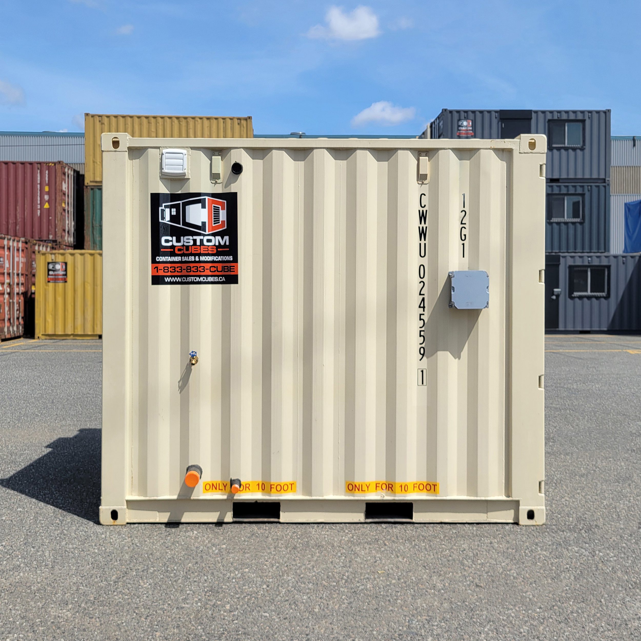 10’ Accessible Single Stall Washroom – Service Connected - Custom Cubes