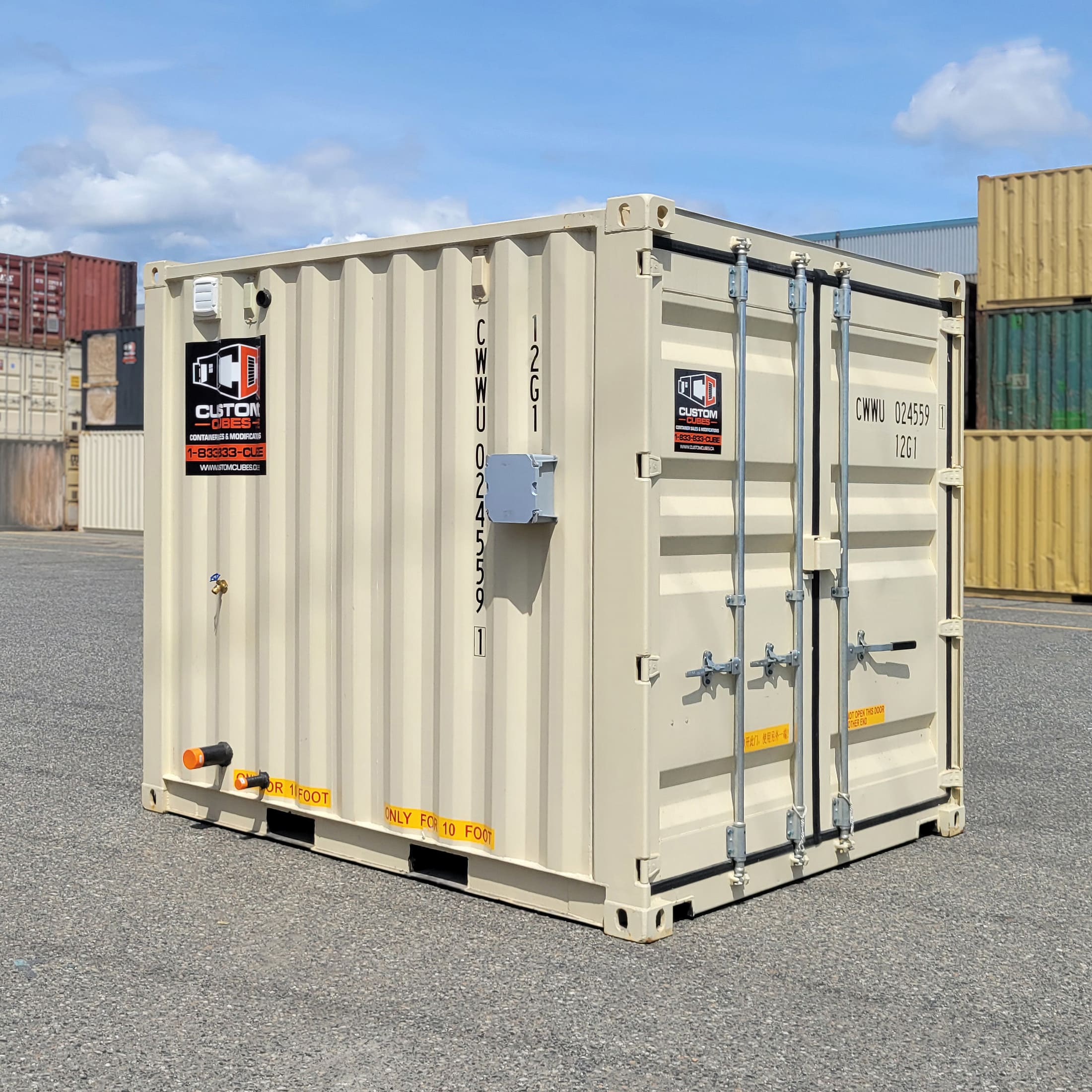 10’ Accessible Single Stall Washroom – Service Connected - Custom Cubes