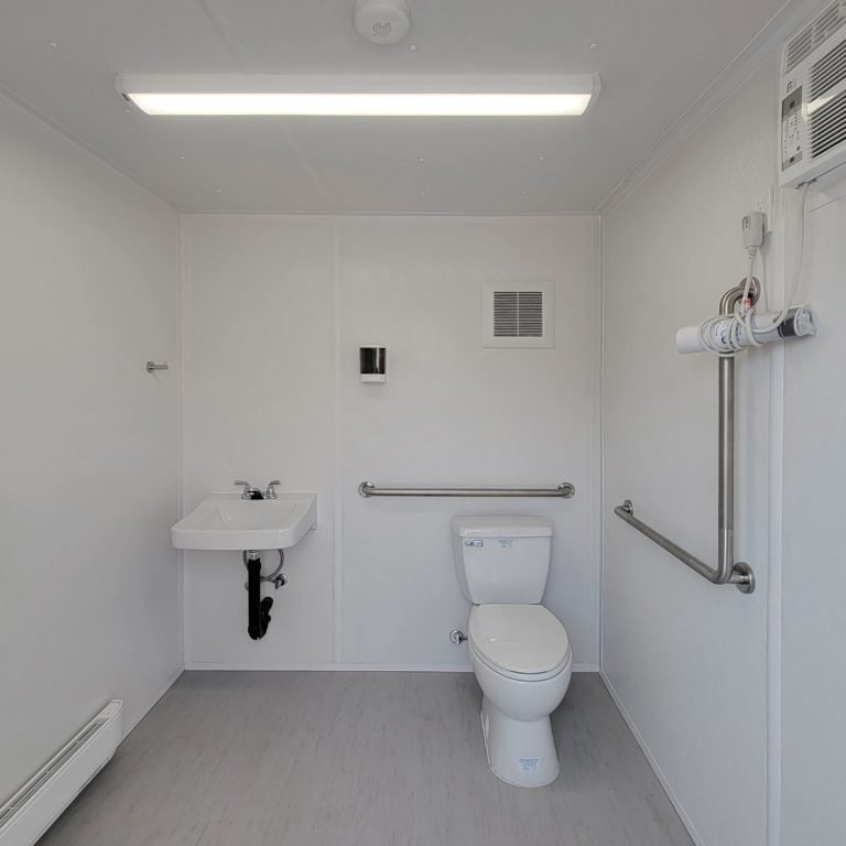 10’ Accessible Single Stall Washroom – Service Connected