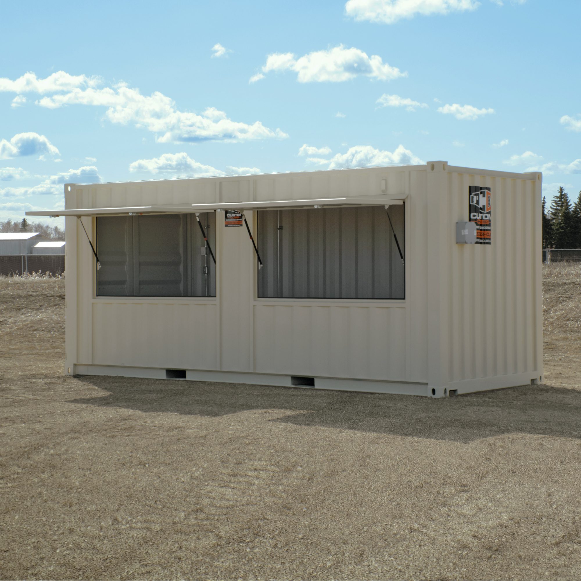 20’ Flip-Up Farm Kiosk - Custom Cubes