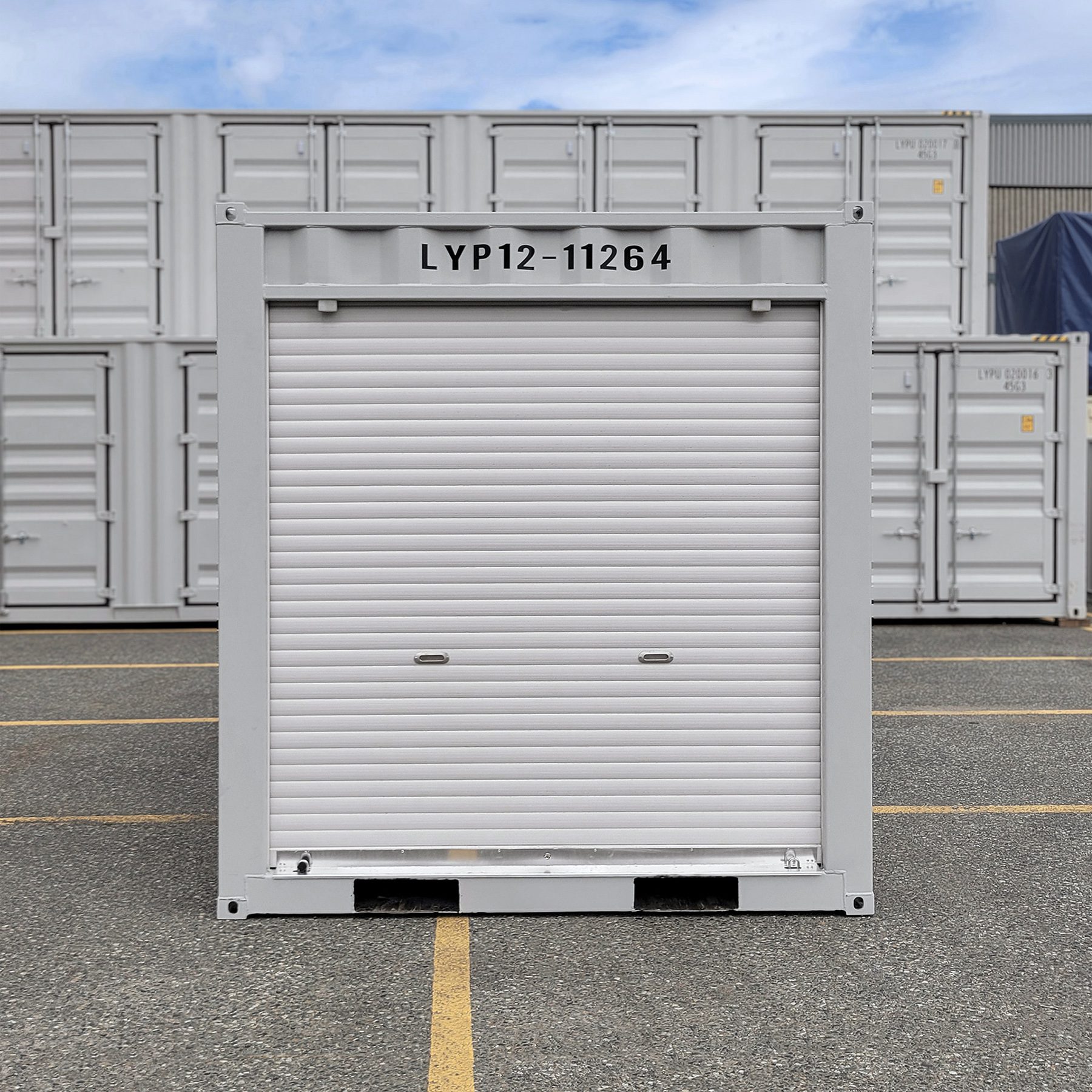 12’ “MINI CUBE” New Container w/ Roll up - Custom Cubes