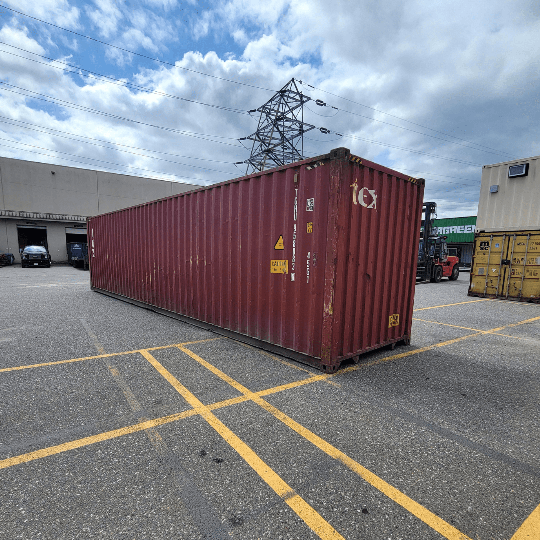 40’HC Used Container with Floor DMG - Custom Cubes