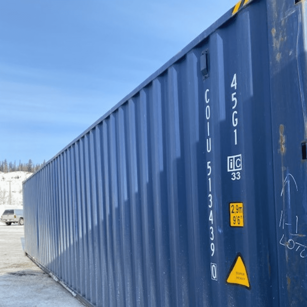 40’HC Multi trip Shipping Container – Blue - Custom Cubes