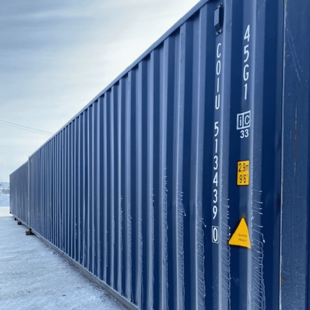 40’HC Multi trip Shipping Container – Blue - Custom Cubes