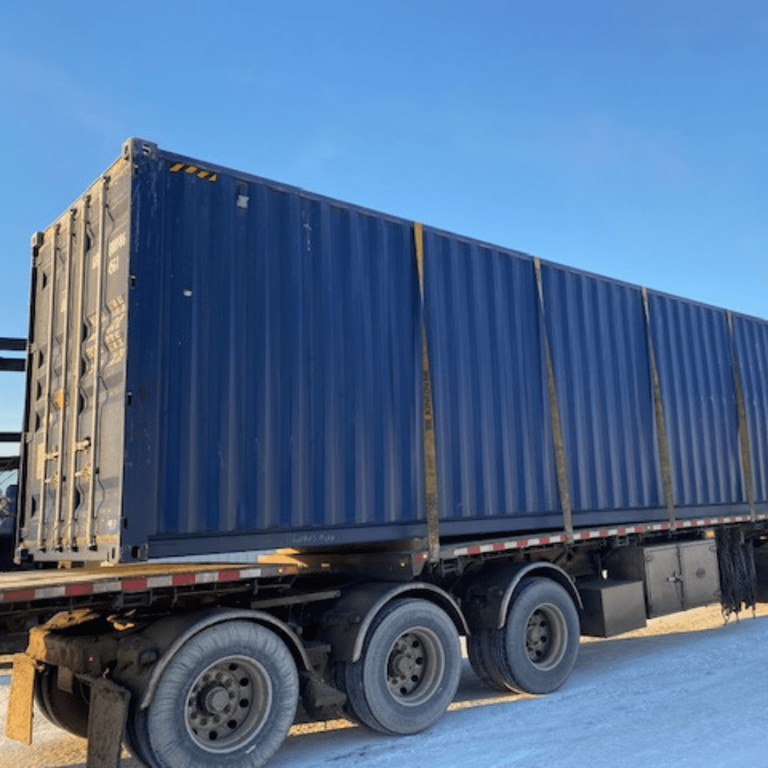 40’HC Multi trip Shipping Container – Blue - Custom Cubes