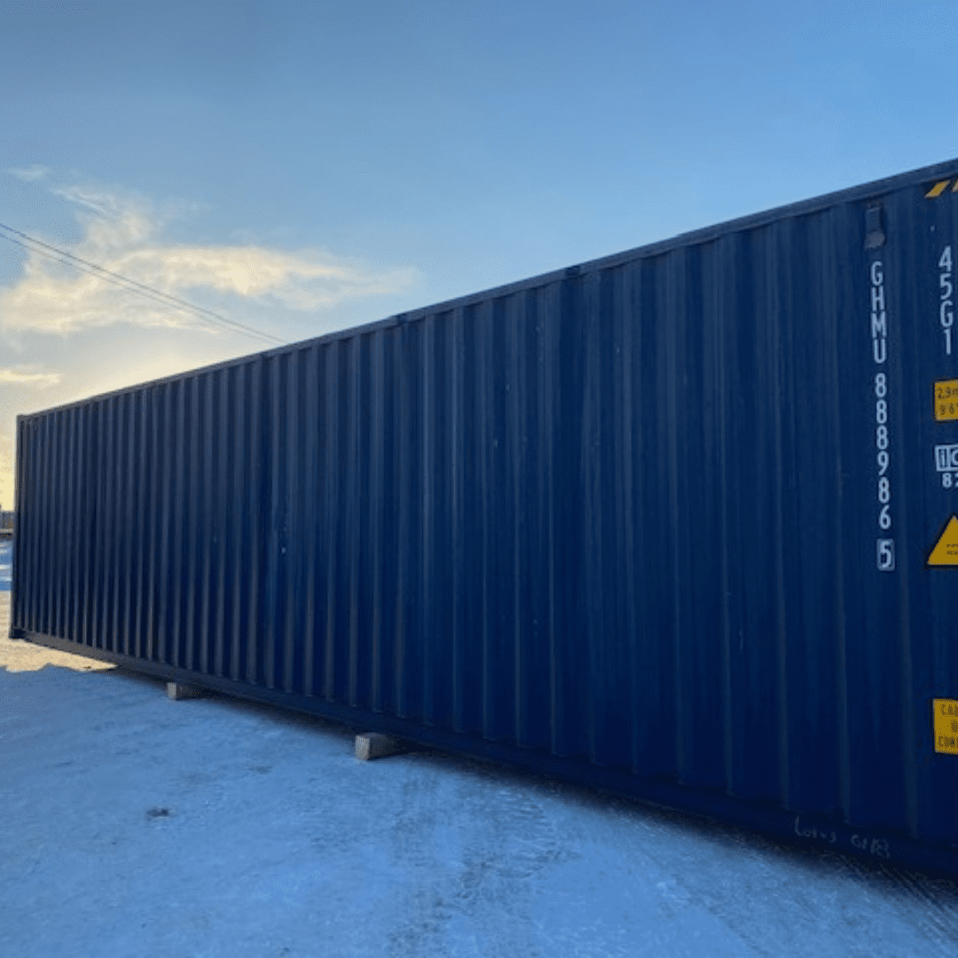 40’HC Multi trip Shipping Container – Blue - Custom Cubes