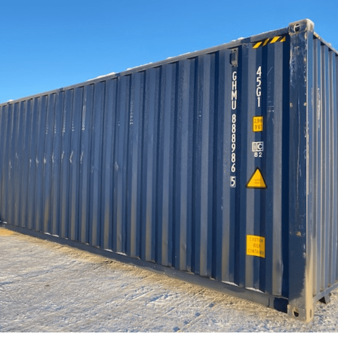 40’HC Multi trip Shipping Container – Blue - Custom Cubes