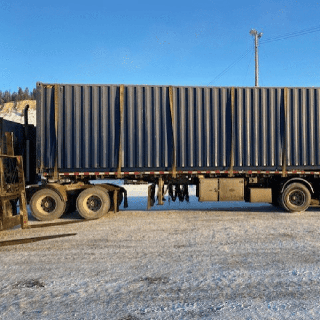 40’HC Multi trip Shipping Container – Blue - Custom Cubes