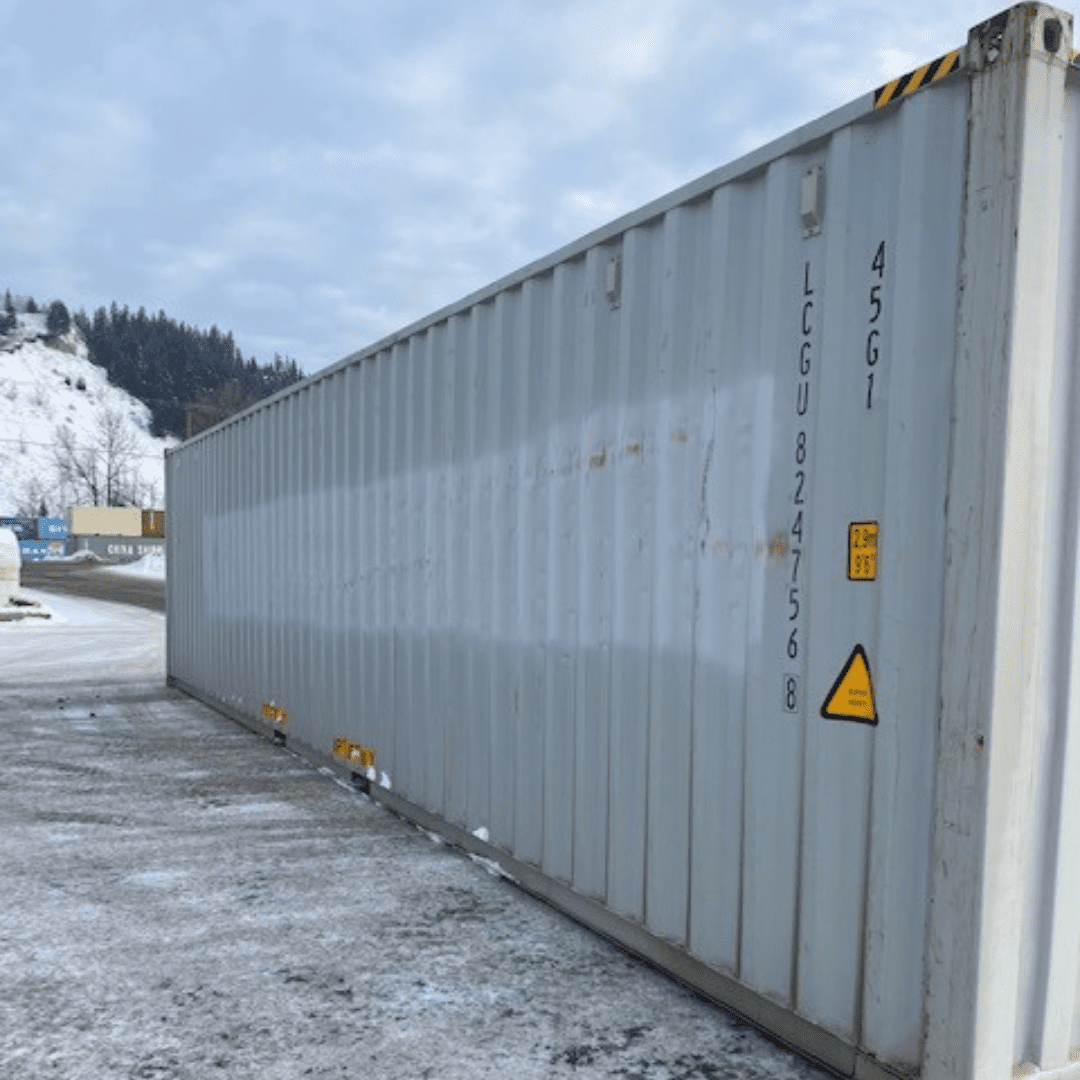 40’HC Multi trip Shipping Container – Grey - Custom Cubes