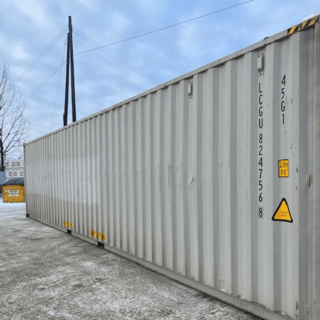 40’HC Multi trip Shipping Container – Grey - Custom Cubes