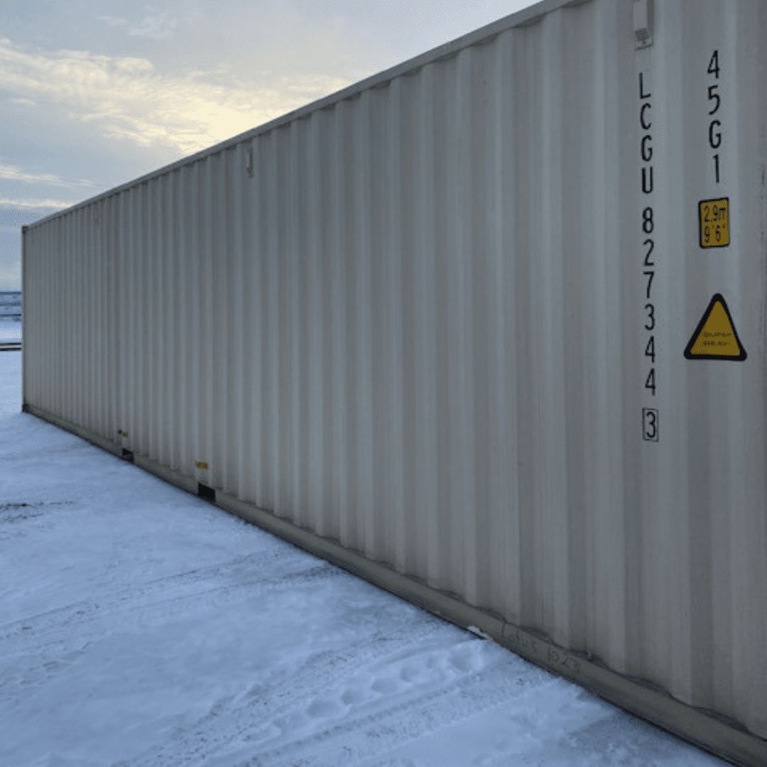 40’HC New (1-trip) Shipping Container – Beige - Custom Cubes