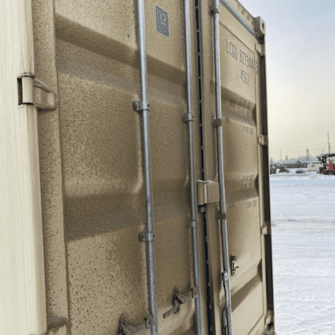 40’HC New (1-trip) Shipping Container – Beige - Custom Cubes