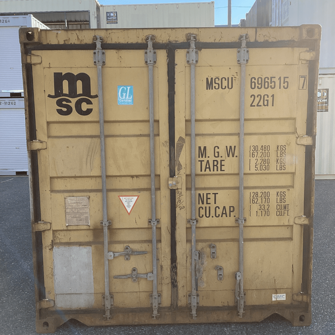 20’ Used Shipping Container – Discounted - Custom Cubes