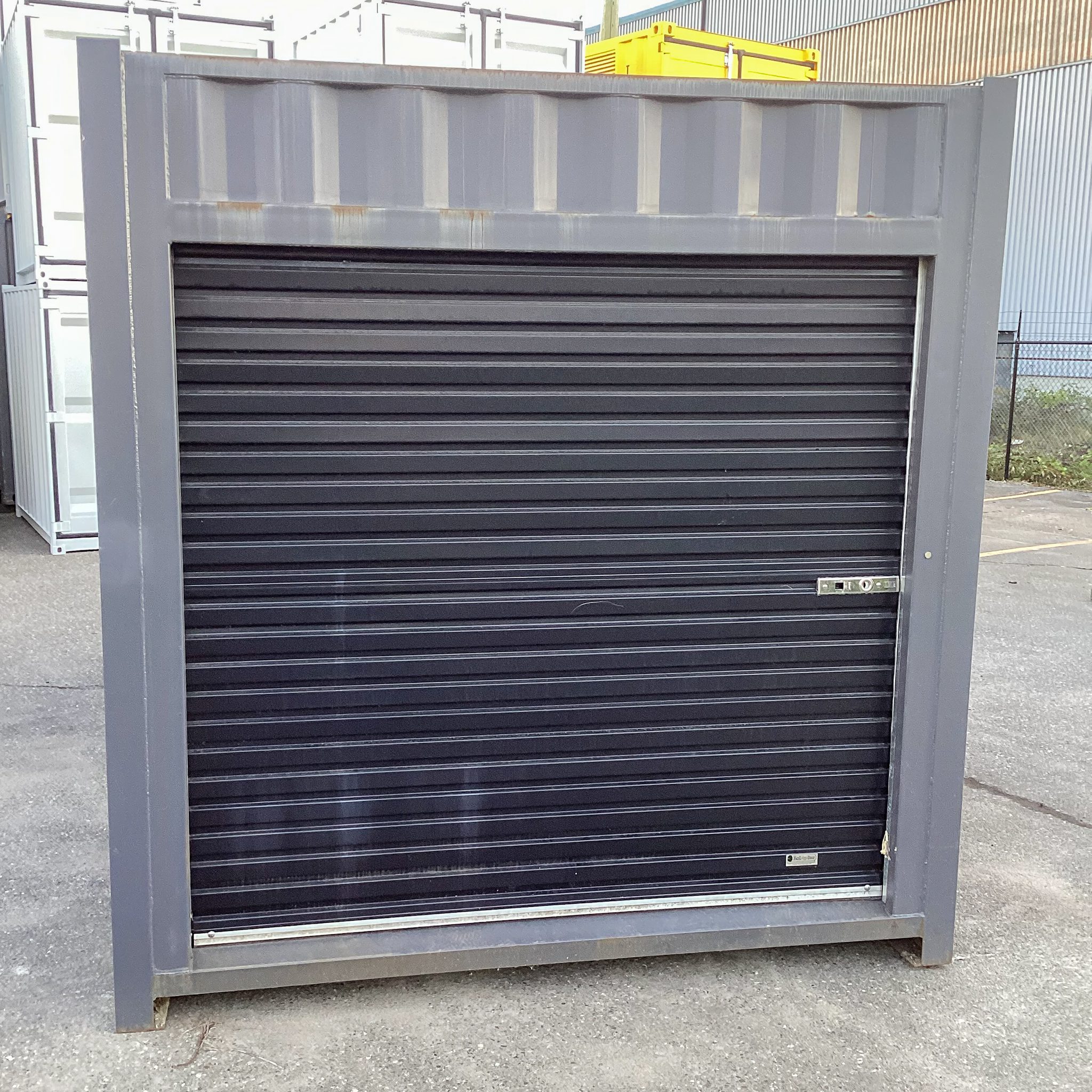 15’ Custom Modified Container – Roll-Up Door, Electrical, & Painted Finish - Custom Cubes