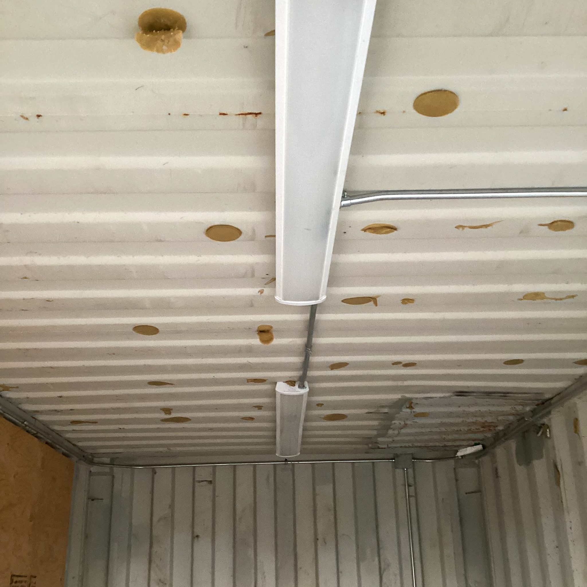 15’ Custom Modified Container – Roll-Up Door, Electrical, & Painted Finish - Custom Cubes